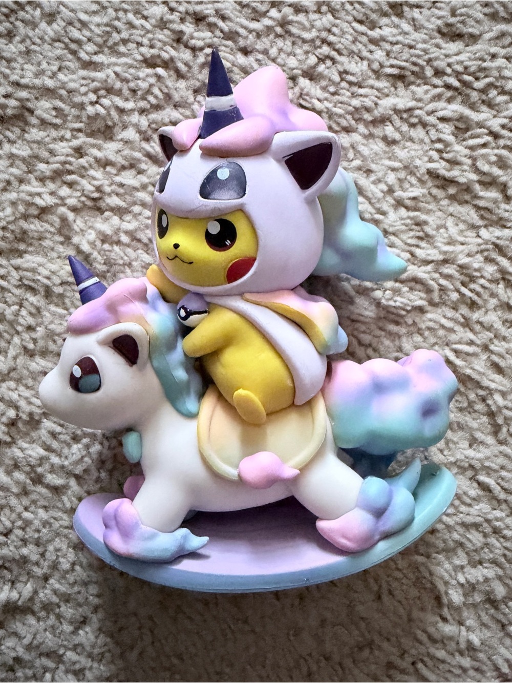 Pikachu Unicorn Rocking Horse Figurine